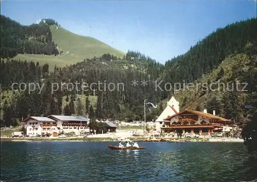 Spitzingsee Willi Merkl Heim Postgasthof St Bernhard Kat. Schliersee