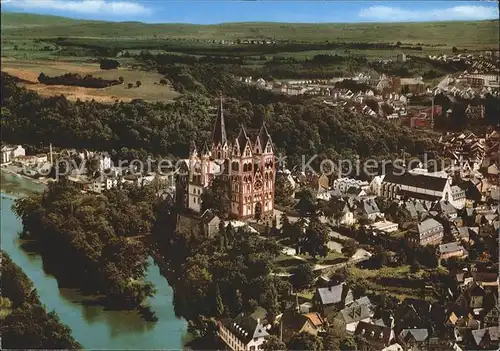 Limburg Lahn Blick zum Dom Fliegeraufnahme Kat. Limburg a.d. Lahn