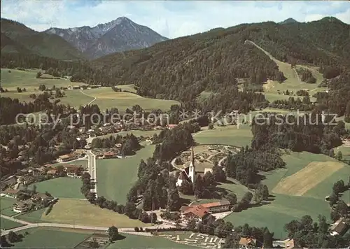 Bad Wiessee Fliegeraufnahme am Tegernsee mit Kampen Kat. Bad Wiessee