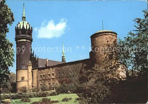 Wittenberg Lutherstadt Schloss mit Schlosskirche Kat. Wittenberg