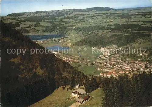 Immenstadt Allgaeu Fliegeraufnahme Rathaus am Mittag Mittelstation Kat. Immenstadt i.Allgaeu