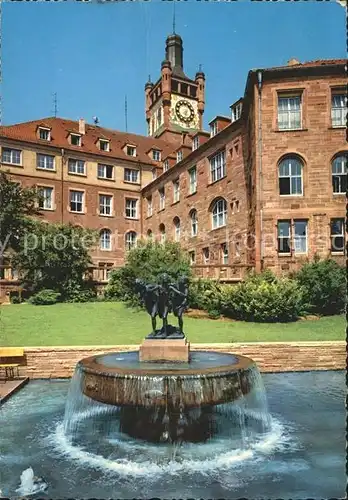 Pforzheim Dreitaehlerbrunnen Kat. Pforzheim