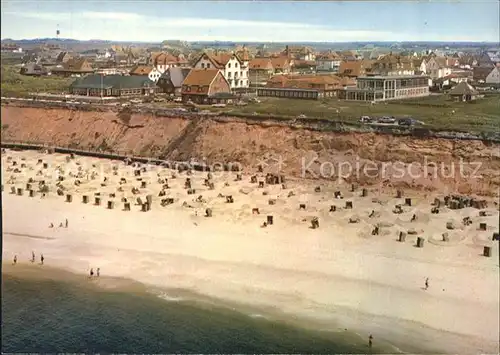 Wenningstedt Sylt Fliegeraufnahme Stramd Kat. Wenningstedt Braderup (Sylt)