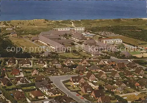 Westerland Sylt Fliegeraufnahme mit Nordseeklinik und Sanatorium der AWO Kat. Westerland