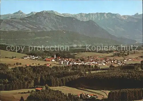 Buchenberg Allgaeu Fliegeraufnahme mit Nebelhorn  Kat. Buchenberg