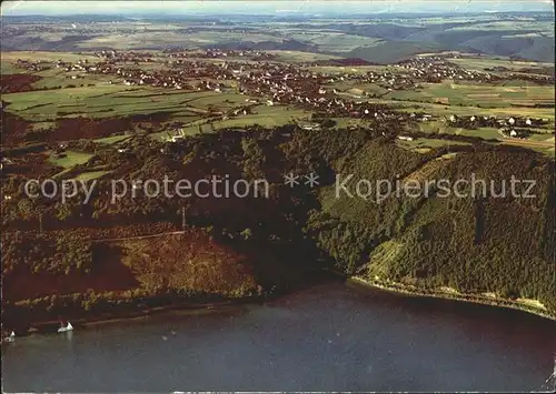 Schmidt Rurtalsperre Schwammenauel Luftkurort Fliegeraufnahme Kat. Nideggen Eifel