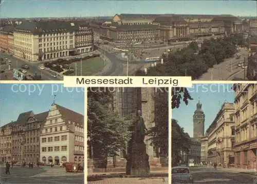 Leipzig Hotels Alte Waage Markt Bach Denkmal Thomaskirche Turm Rathaus Messestadt Kat. Leipzig