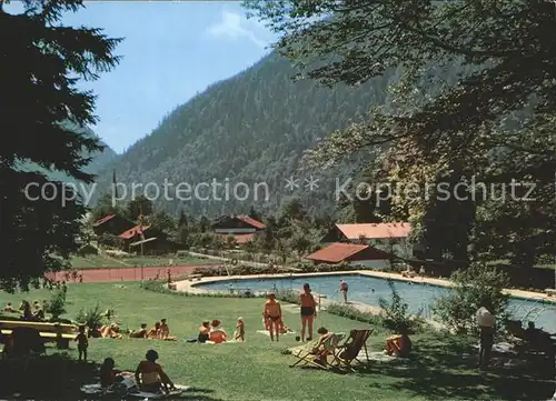 Bayrischzell Schwimmbad Tennisplaetze Luftkurort Kat. Bayrischzell