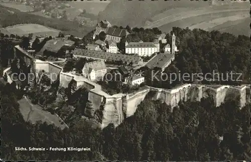 Koenigstein Saechsische Schweiz Festung Koenigstein Kat. Koenigstein Saechsische Schweiz