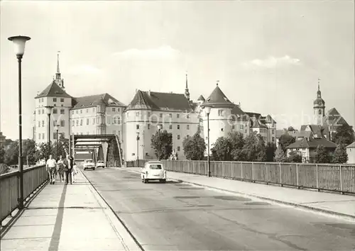 Torgau Schloss Hartenfels Elbbruecke Kat. Torgau