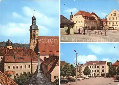 Dippoldiswalde Osterzgebirge Kirche Platz der Jugend Platz des Friedens Kat. Dippoldiswalde