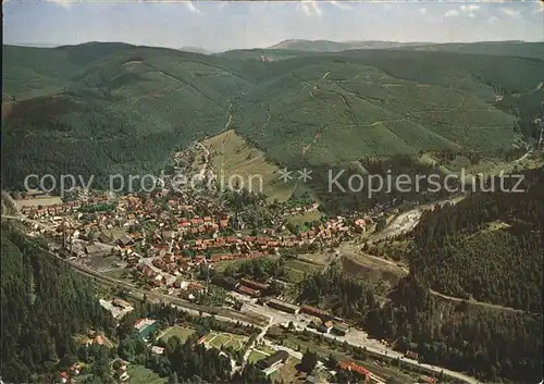 Lautenthal Harz Fliegeraufnahme Kat. Langelsheim