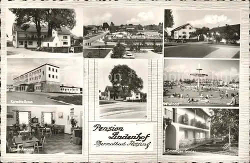 Bad Fuessing Pension Lindenhof Freibad  Kurmittelhaus  Kat. Bad Fuessing