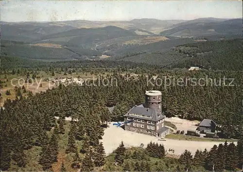 Winterberg Hochsauerland Kahler Asten Astenturm Fliegeraufnahme Kat. Winterberg