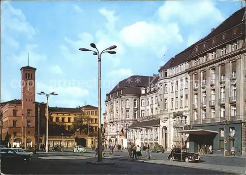 Erfurt Bahnhofsplatz Interhotel Erfurter Hof Kat. Erfurt