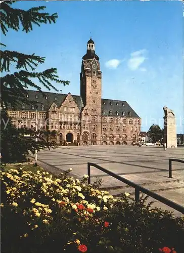 Remscheid Rathaus und Wappentier Bergischer Loewe Kat. Remscheid