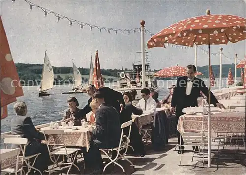 Essen Ruhr Restaurant am Baldenysee Terrasse Kat. Essen