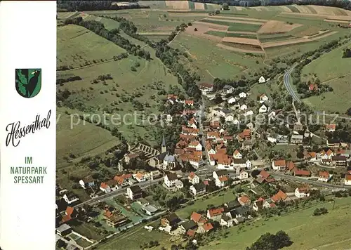 Hessenthal Spessart Fliegeraufnahme Kat. Mespelbrunn