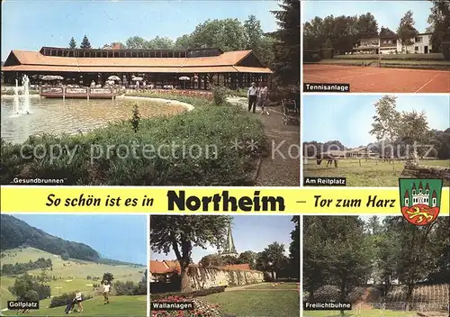 Northeim Gesundbrunnen Tennis Reitplatz Golfplatz Freilichtbuehne Wallanlagen Kat. Northeim