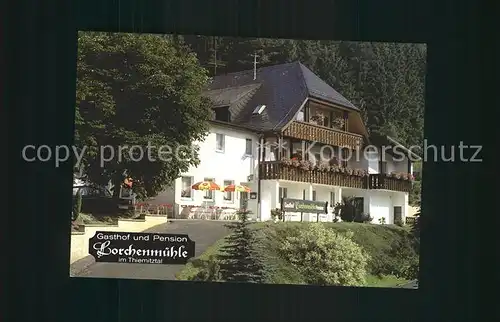 Wallenfels Oberfranken Gasthof Pension Lorchenmuehle im Thiemitztal Frankenwald Kat. Wallenfels