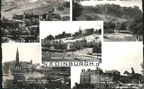 Edinburgh Royal Scots Memorial Garden Castle Bandstand Princes Street  Kat. Edinburgh