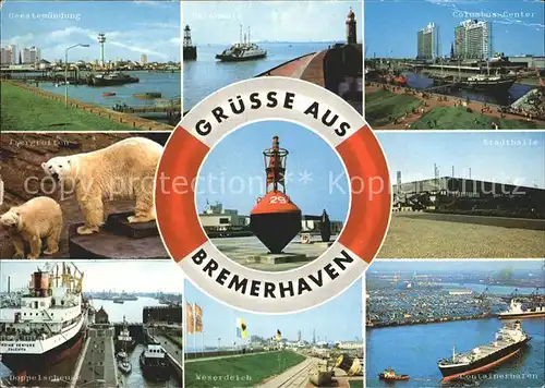 Bremerhaven Geestemuendung Columbus Center Doppelschleuse  Kat. Bremerhaven