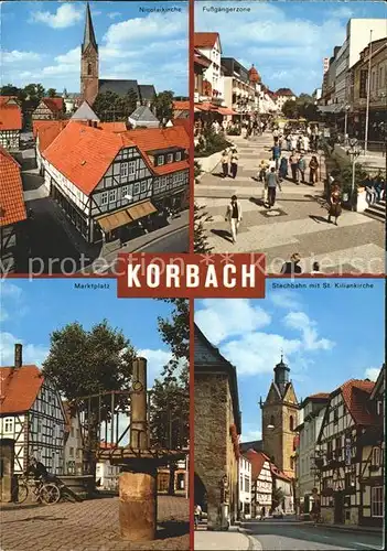 Korbach Marktplatz Nicolaikirche Stechbahn  Kat. Korbach
