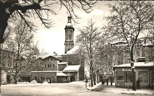 Traunstein Oberbayern Maxplatz Kirche Kat. Traunstein