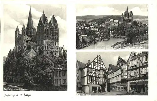 Limburg Lahn Felsendom Gesamt Kornmarkt Kat. Limburg a.d. Lahn