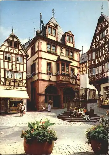 Bernkastel Kues Marktplatz Brunnen Kat. Bernkastel Kues