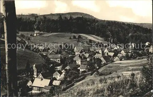 Vesser Rennsteig Stadtansicht Kat. Schmiedefeld Rennsteig