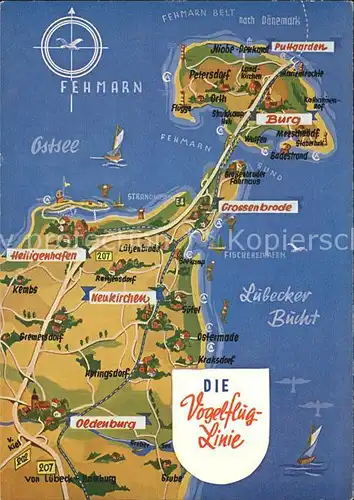 Fehmarn Landkarte Kat. Fehmarn