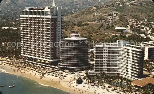 Acapulco Fliegeraufnahme Hotels Ritz Maris Acapulco und Marriott Kat. Acapulco