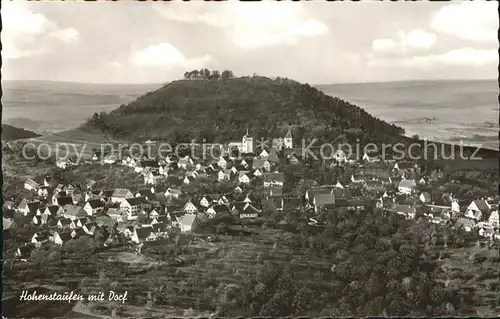 Hohenstaufen Fliegeraufnahme mit Dorf Kat. Goeppingen