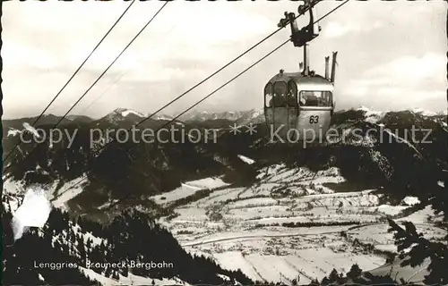 Lenggries Brauneck Bergbahn Seilbahn Kat. Lenggries