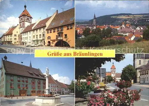 Braeunlingen Brunnen Stadtansichten Kat. Braeunlingen