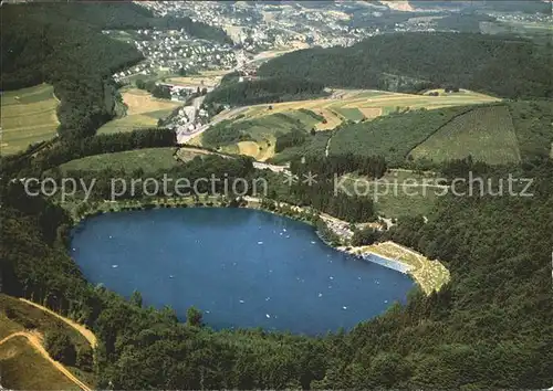 Gemuendener Maar Fliegeraufnahme Kat. Schleiden