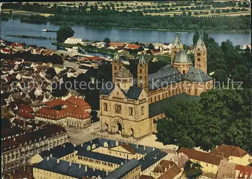 Speyer Rhein Dom Fliegeraufnahme Kat. Speyer