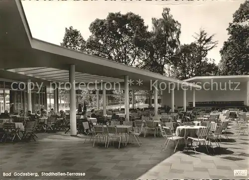 Bad Godesberg Stadthallen Terrasse  Kat. Bonn