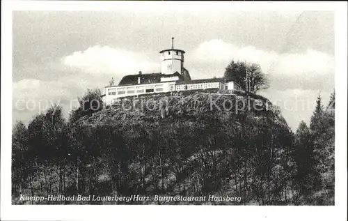 Bad Lauterberg Burgrestaurant Hausberg Kat. Bad Lauterberg im Harz