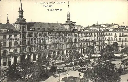 Madrid Spain Plaza Mayor Kat. Madrid