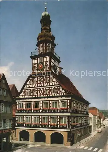 Kirchheim Teck Rathaus Fachwerk Kat. Kirchheim unter Teck