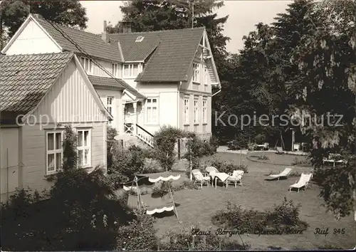 Osterode Harz Haus Boegener Pension Kat. Osterode am Harz