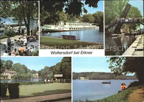 Woltersdorf Erkner HOG Strand Cafe Luxusschiff Weissen Flotte Friedrich Wolf Schleuse  Kat. Woltersdorf Erkner