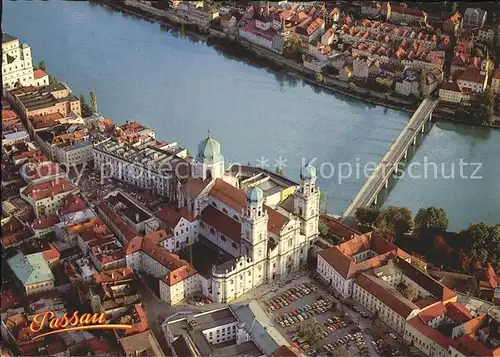 Passau Residenzplatz Dom Domplatz Innbruecke  Kat. Passau