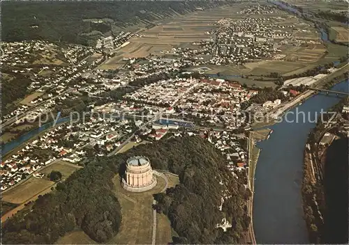 Kelheim Fliegeraufnahme Befreiungshalle  Kat. Kelheim Donau