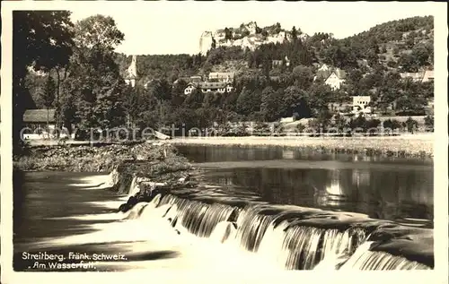 Streitberg Oberfranken Wasserfall Fraenkische Schweiz Kat. Wiesenttal