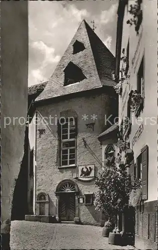 Beilstein Mosel Ehemalige reichsgraefliche Vogtei Kat. Beilstein