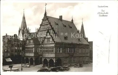 Paderborn Altdeutsches Rathaus Altdeutsche Bauten Kat. Paderborn