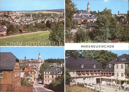 Markneukirchen Teilansichten Kirche Musikinstrumenten Museum 18. Jhdt. Kat. Markneukirchen